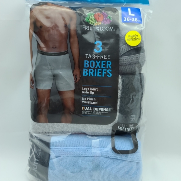 Fruit of the Loom Men's Tag- Free Assorted Boxer B - Picture 7 of 12